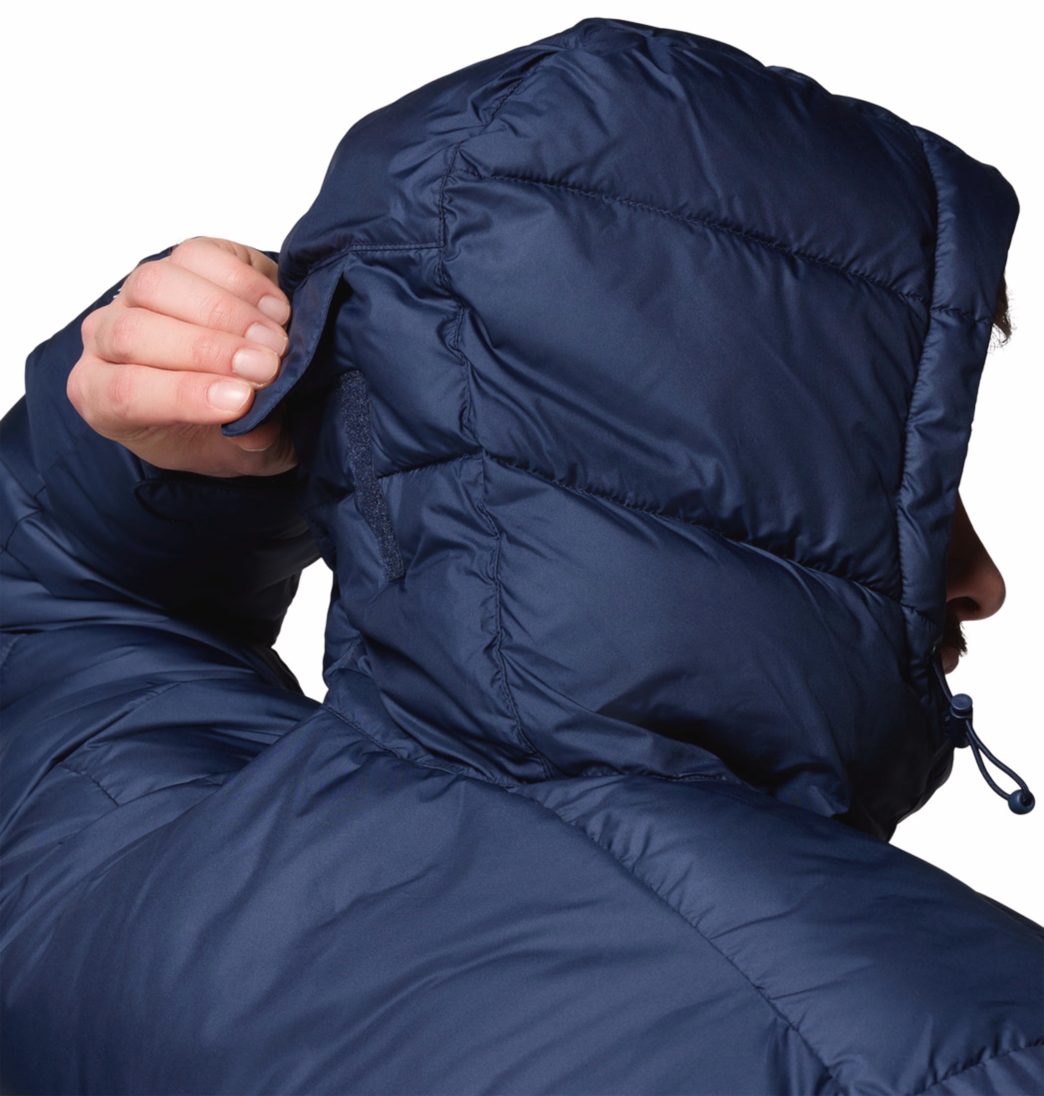 Columbia Men Navy Blue Omni-Heat Reflective Pike Lake Parka Hooded