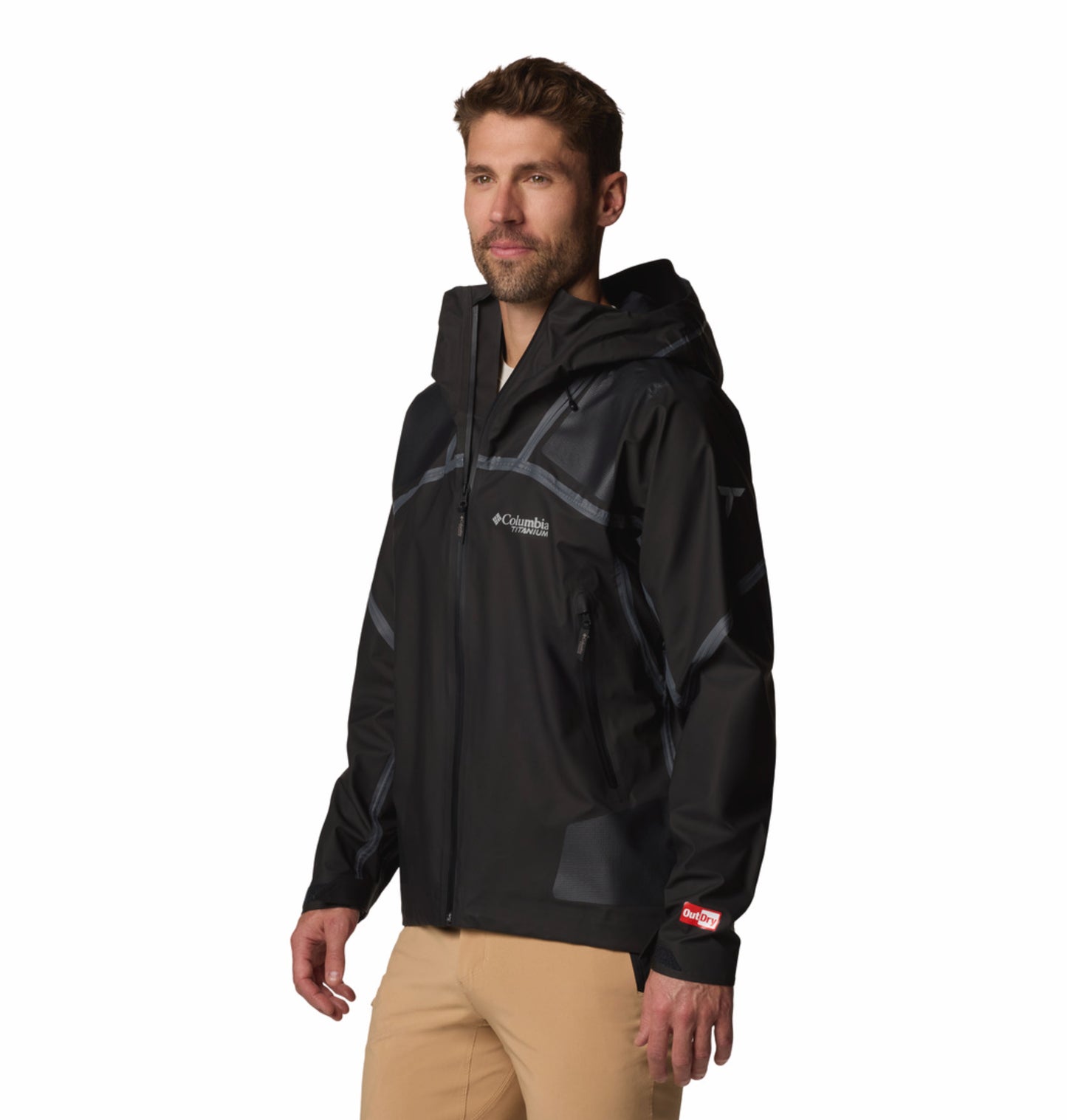 Columbia Men Black OutDry Extreme Whistler Peak Shell Rain Jacket