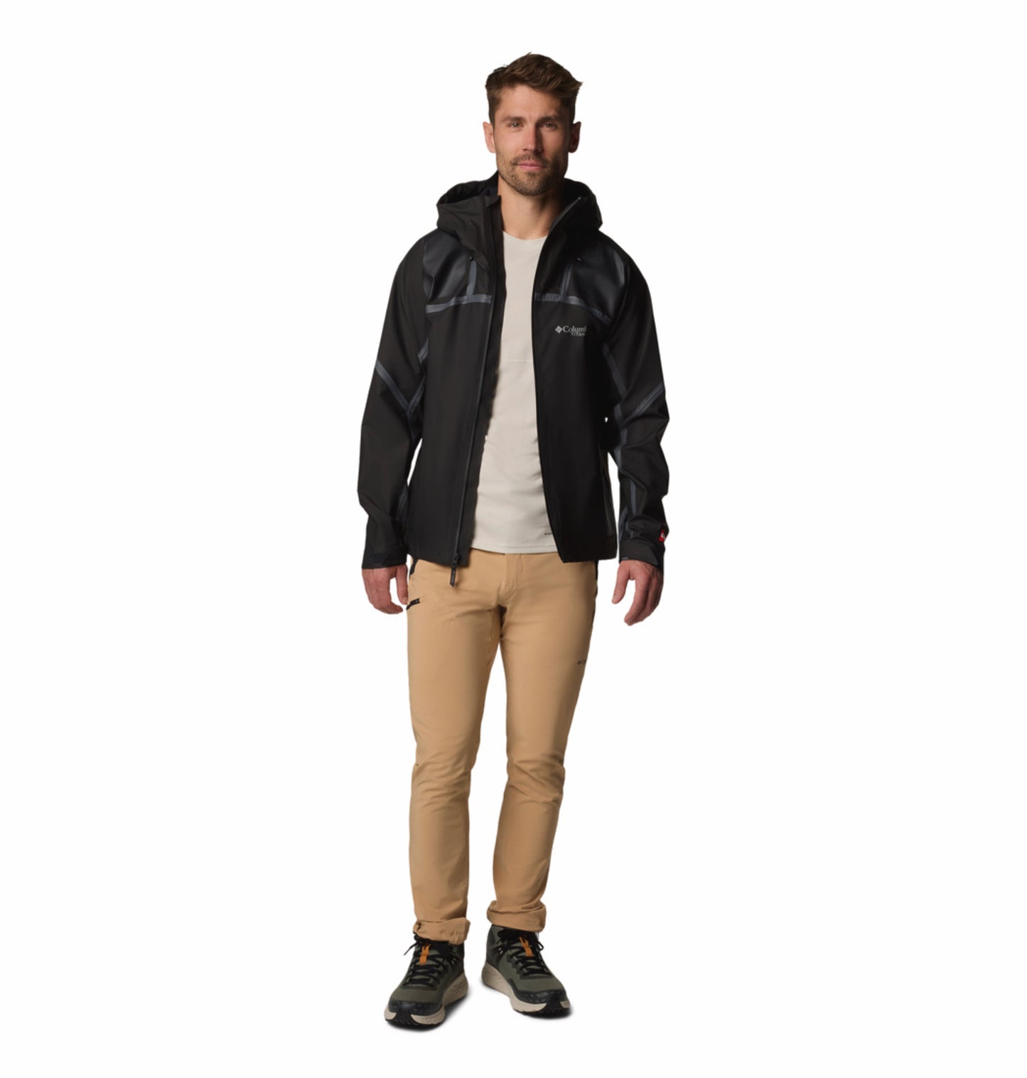 Columbia Men Black OutDry Extreme Whistler Peak Shell Rain Jacket