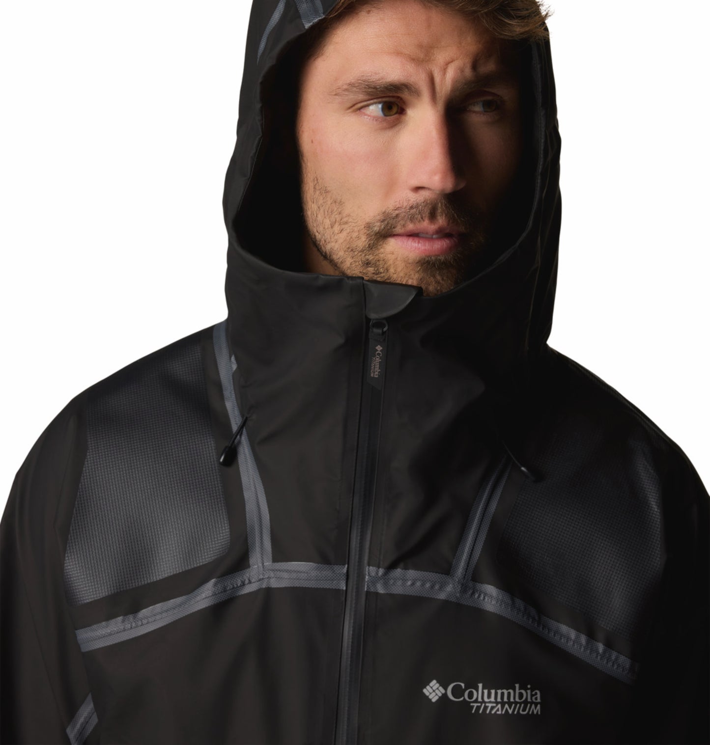 Columbia Men Black OutDry Extreme Whistler Peak Shell Rain Jacket