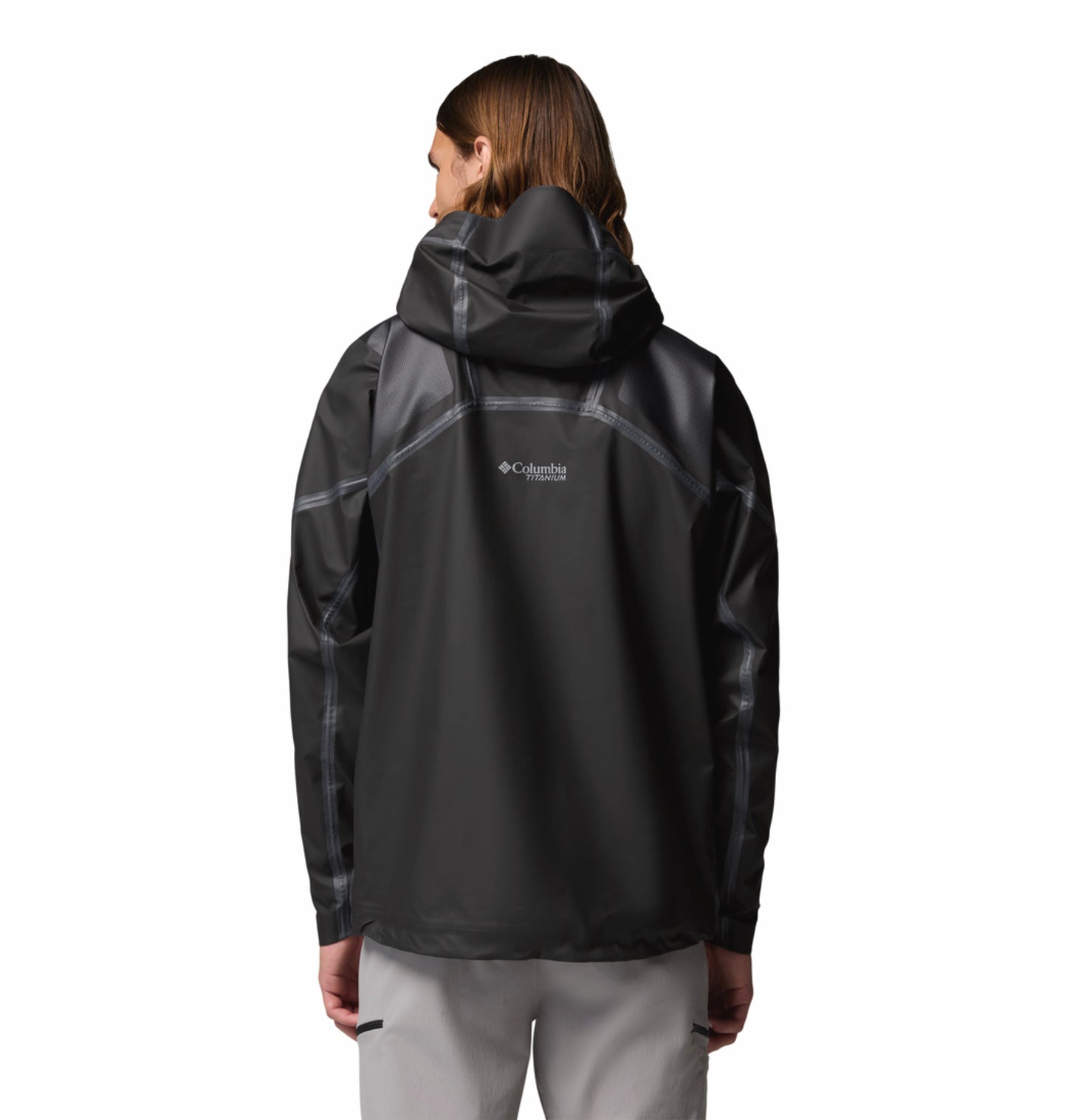 Columbia Men Black OutDry Whistler Peak Shell Rain Jacket