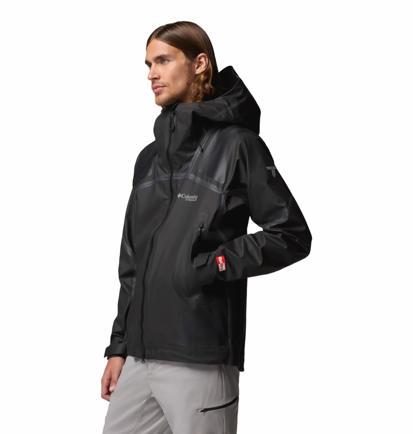 Columbia Men Black OutDry Whistler Peak Shell Rain Jacket