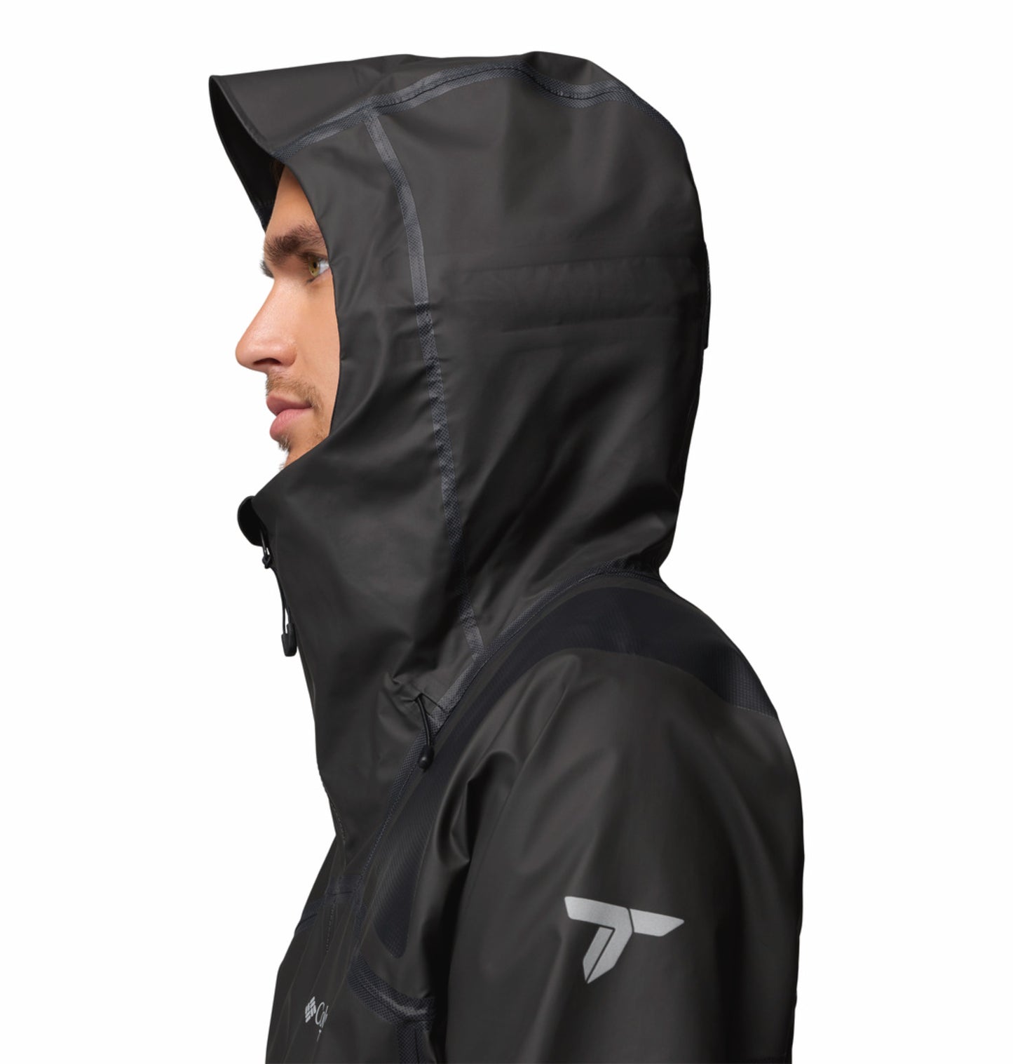 Columbia Men Black OutDry Whistler Peak Shell Rain Jacket
