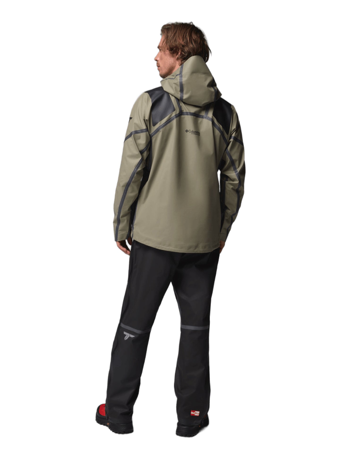 Columbia Men Olive Green OutDry Whistler Peak Shell Rain Jacket