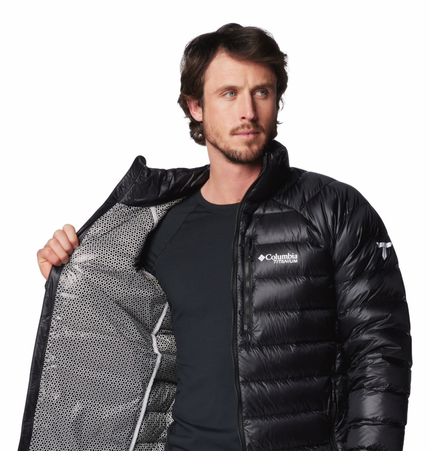 Columbia Men Black Omni-Heat Arctic Arctic Crest Down Jacket