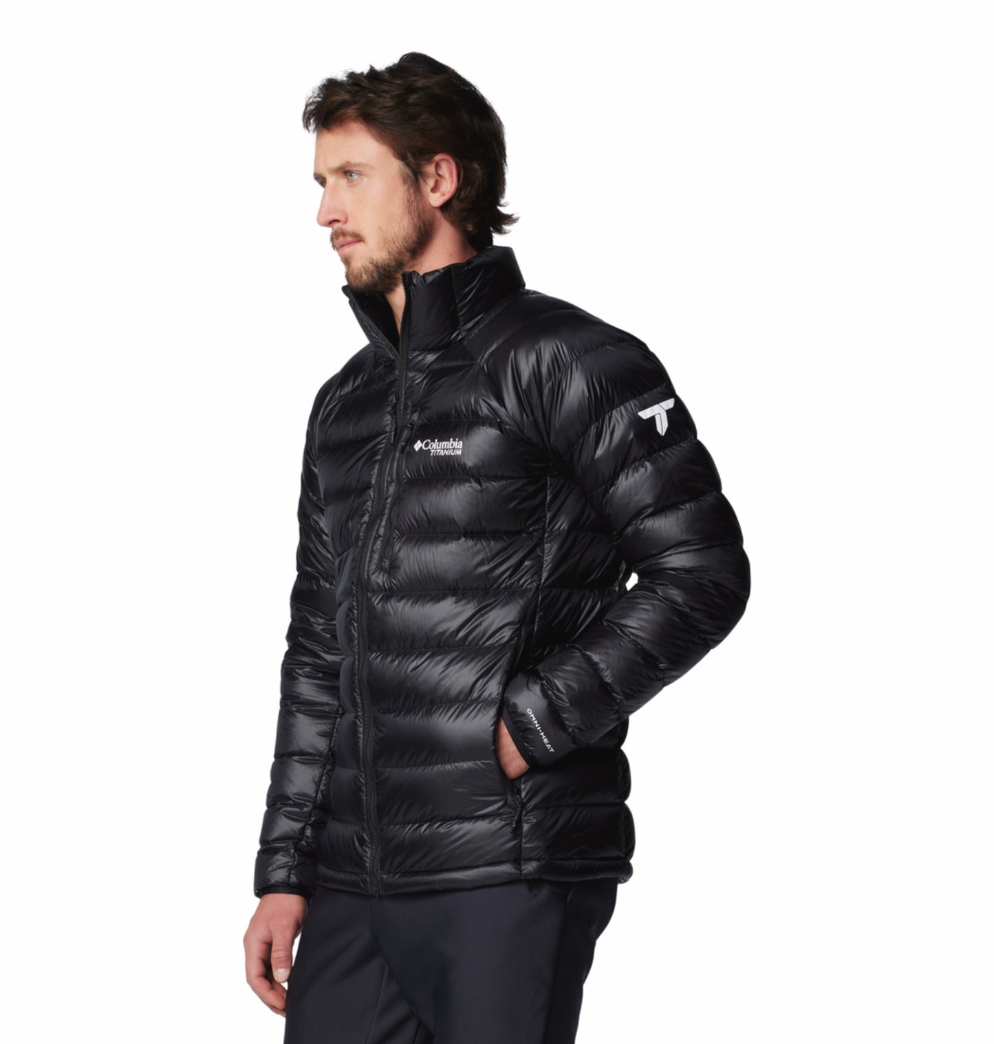 Columbia Men Black Omni-Heat Arctic Arctic Crest Down Jacket