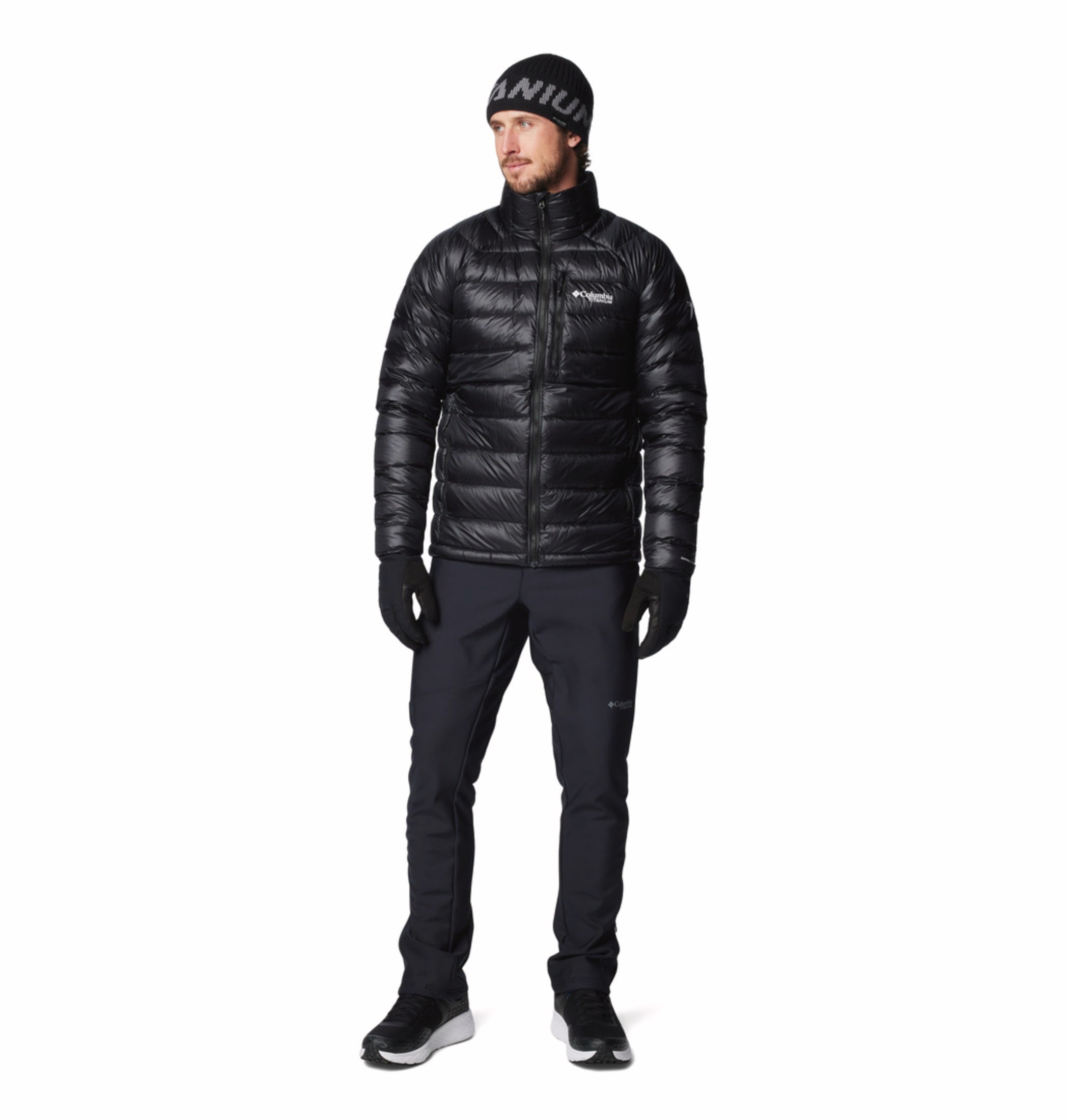 Columbia Men Black Omni-Heat Arctic Arctic Crest Down Jacket