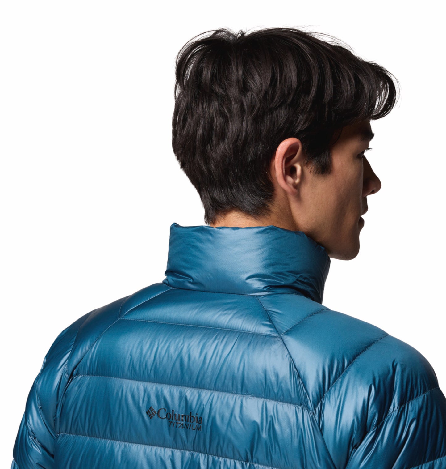 Columbia Men Blue Omni-Heat Arctic Arctic Crest Down Jacket