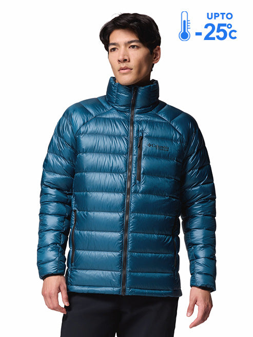 Columbia Men Blue Omni-Heat Arctic Arctic Crest Down Jacket