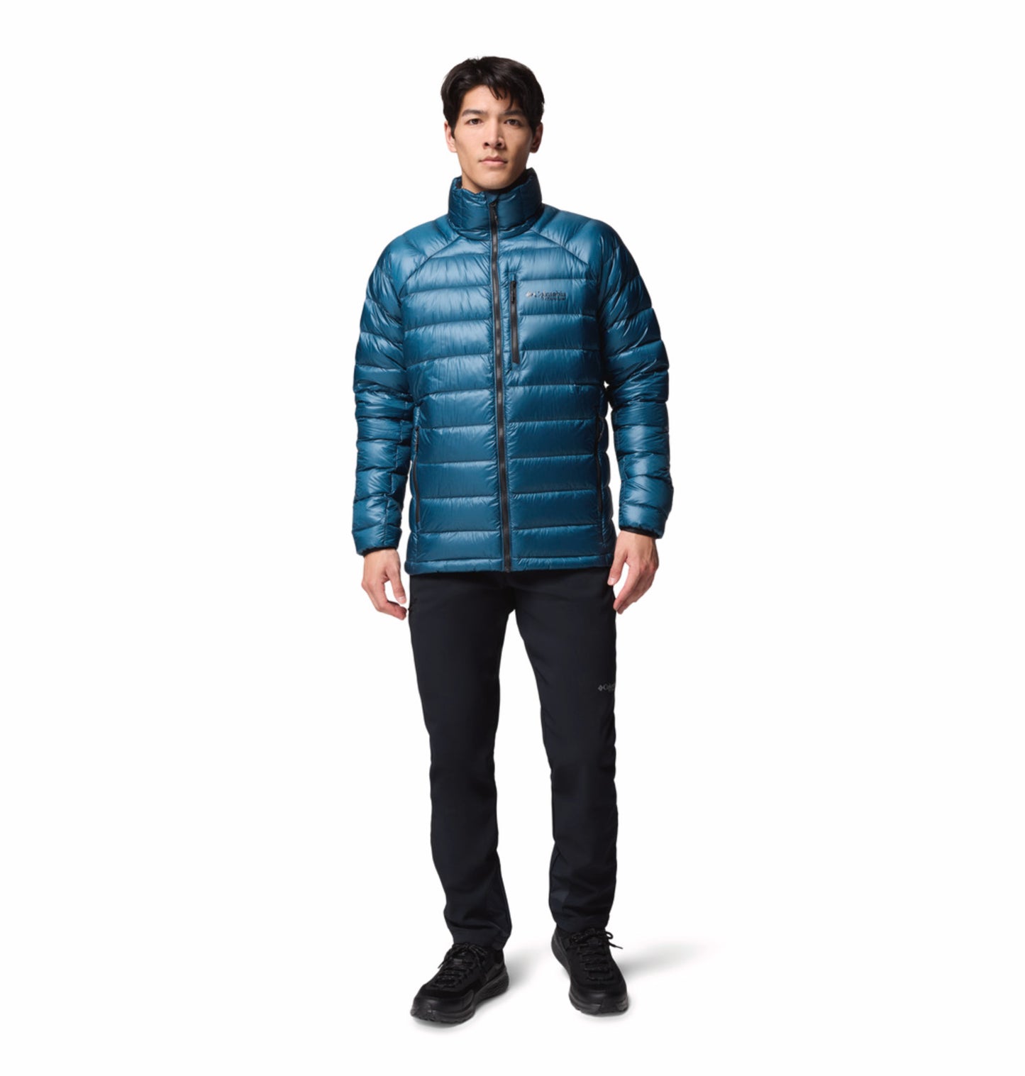 Columbia Men Blue Omni-Heat Arctic Arctic Crest Down Jacket