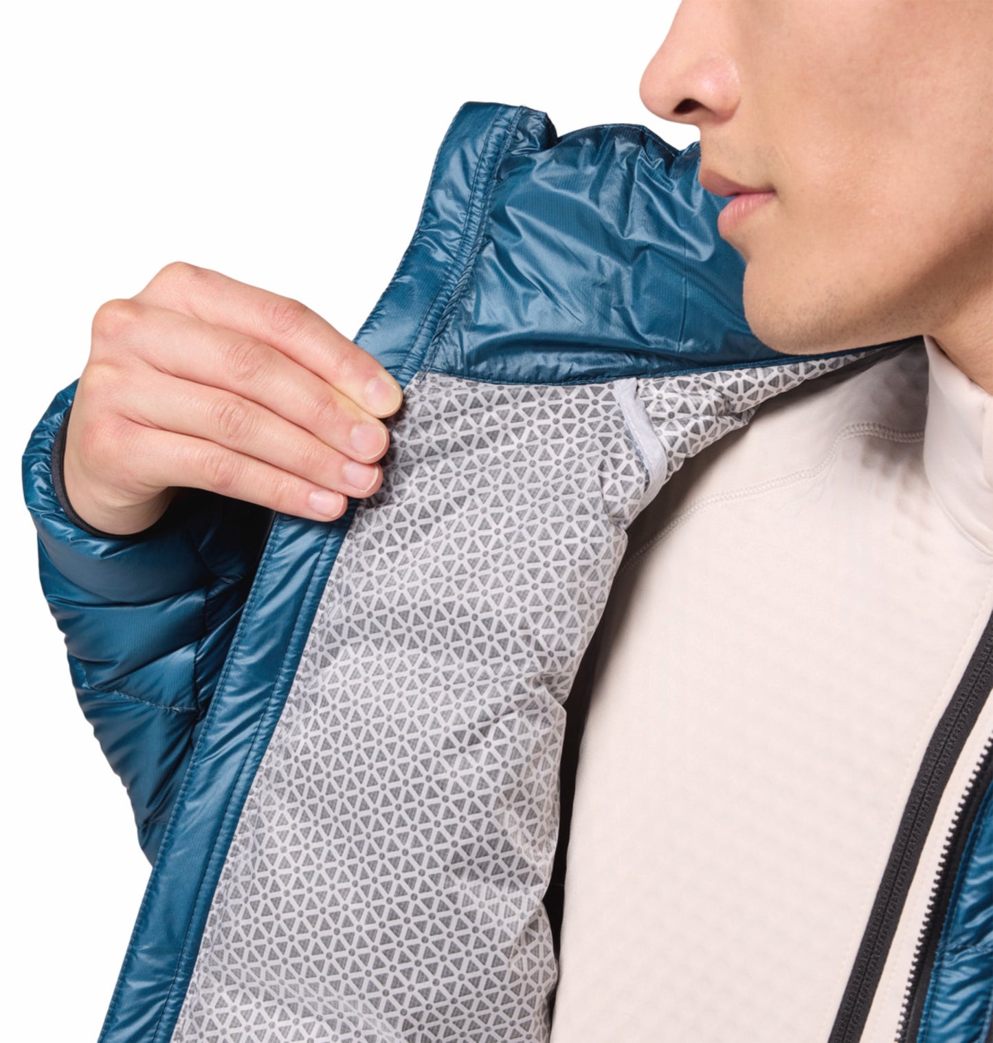 Columbia Men Blue Omni-Heat Arctic Arctic Crest Down Jacket