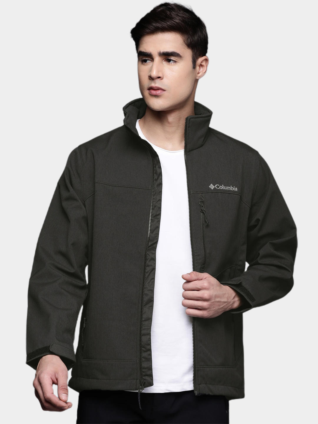 Columbia Men Black Cruiser Valley Soft Shell Jacket