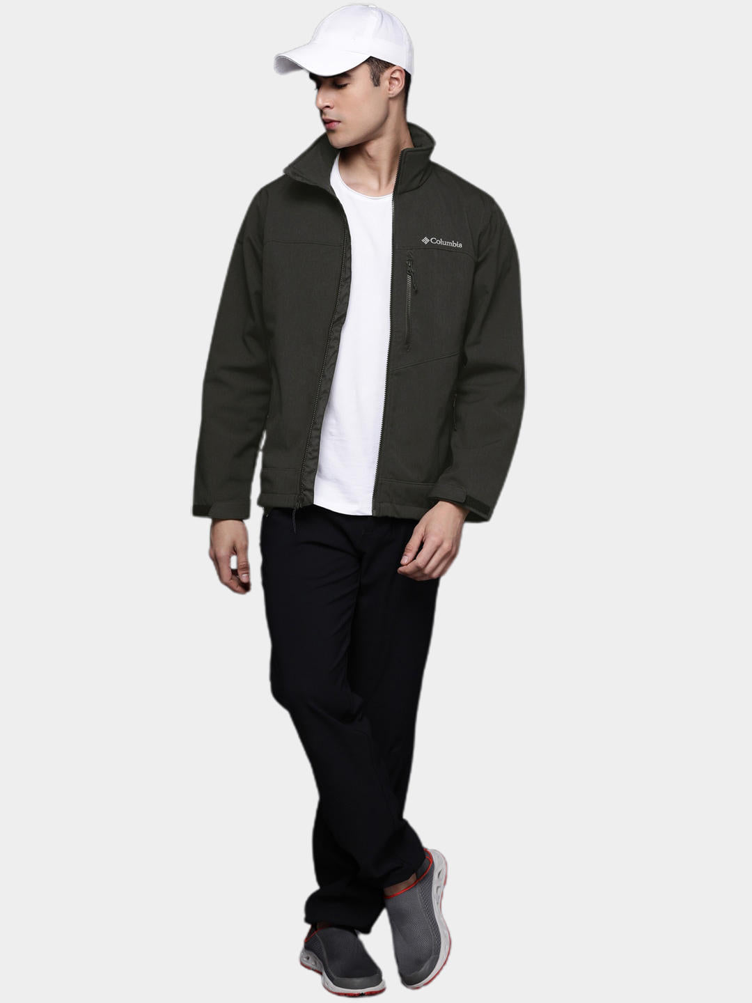 Columbia Men Black Cruiser Valley Soft Shell Jacket