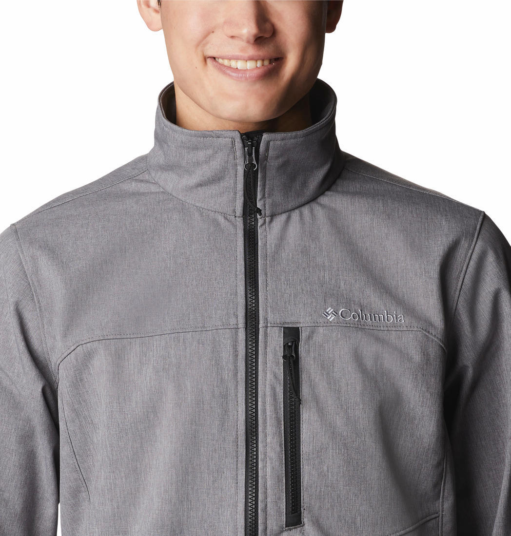 Columbia Men Grey Cruiser Valley Soft Shell Jacket