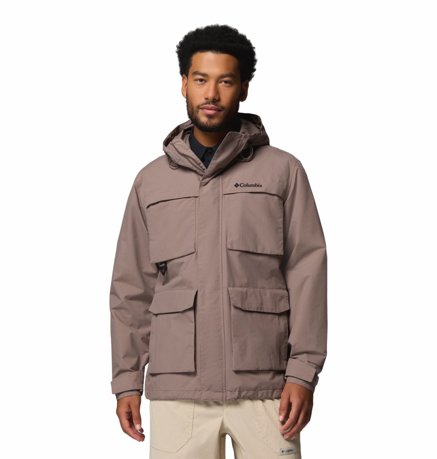 Columbia Men Mauve Omni-Tech Landroamer II Rain Jacket