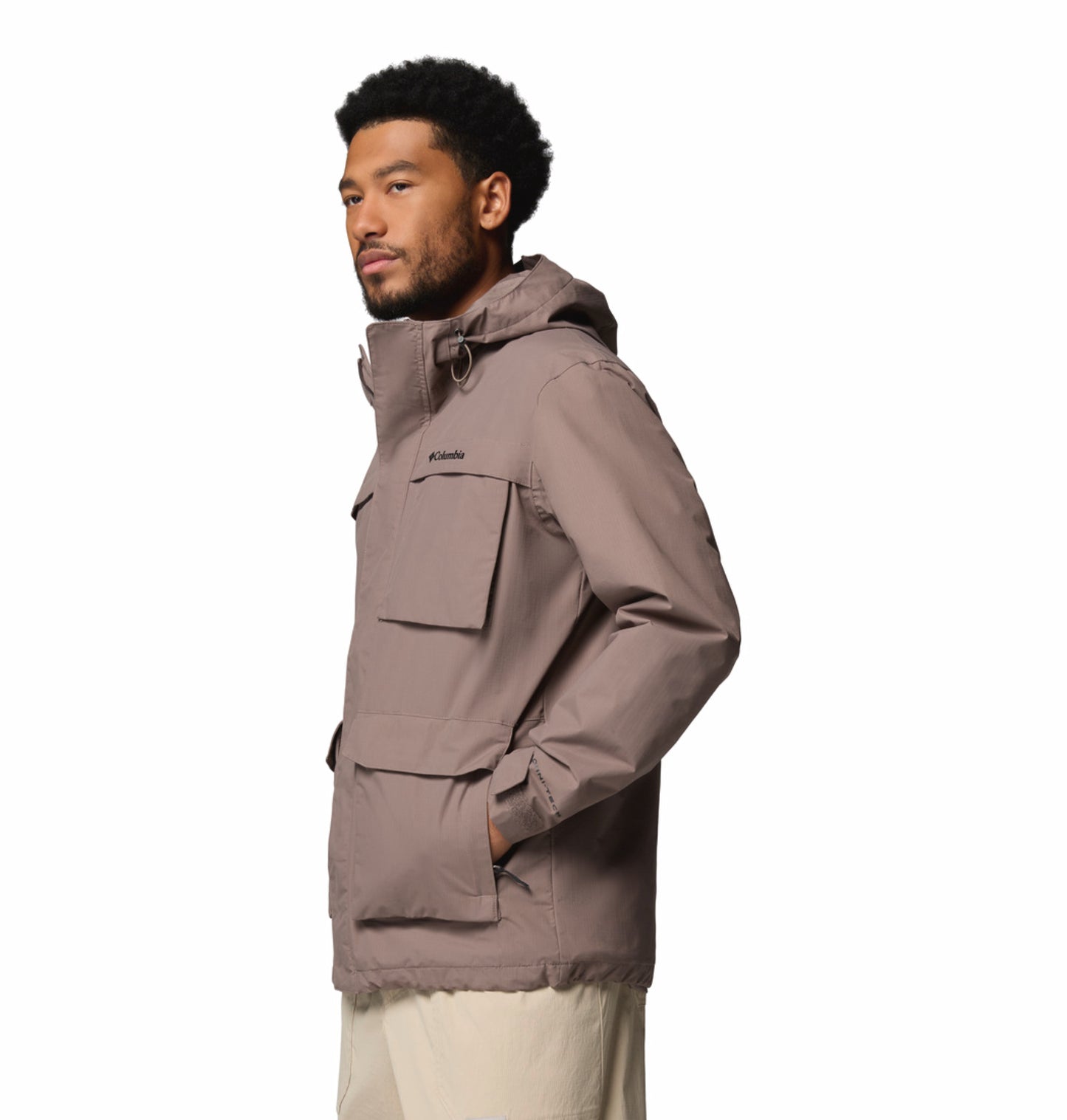 Columbia Men Mauve Omni-Tech Landroamer II Rain Jacket