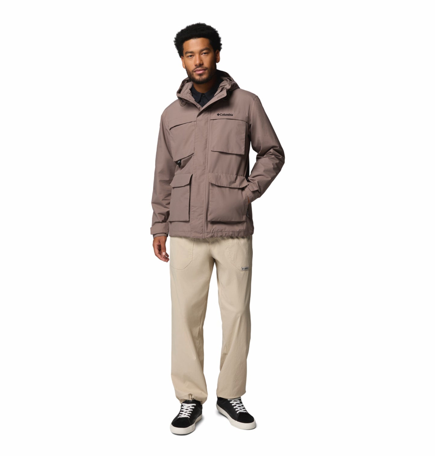 Columbia Men Mauve Omni-Tech Landroamer II Rain Jacket