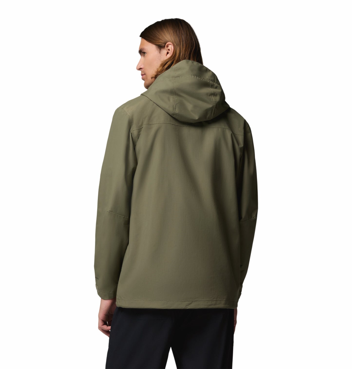 Columbia Men Olive Green Omni-Tech Landroamer II Rain Jacket