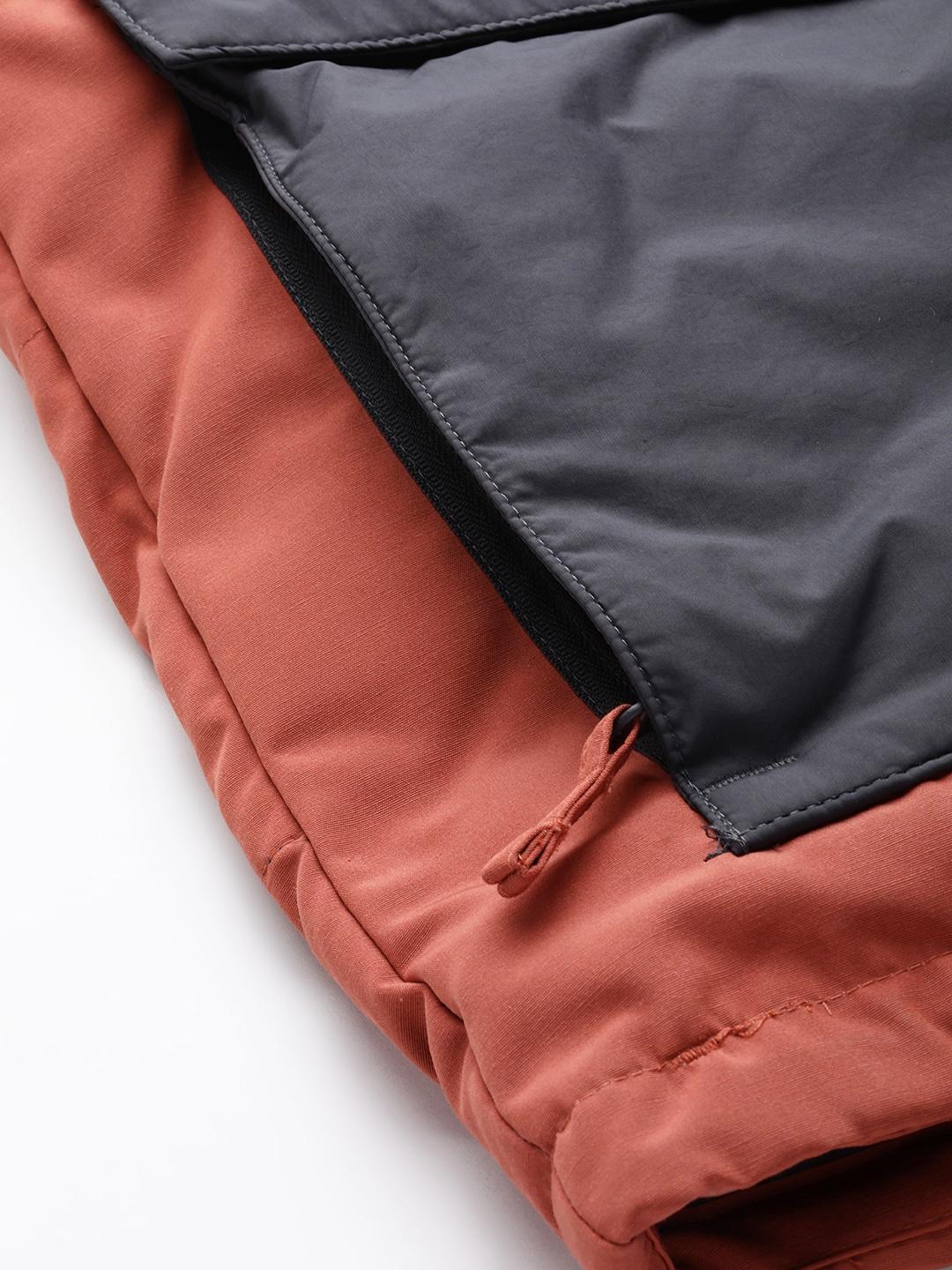 A Men Wearing Columbia Men Orange Marquam Peak Fusion Parka