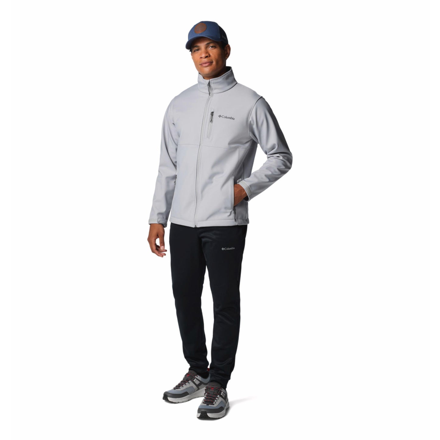 Columbia Men Grey Omni-Shield Ascender Softshell Jacket
