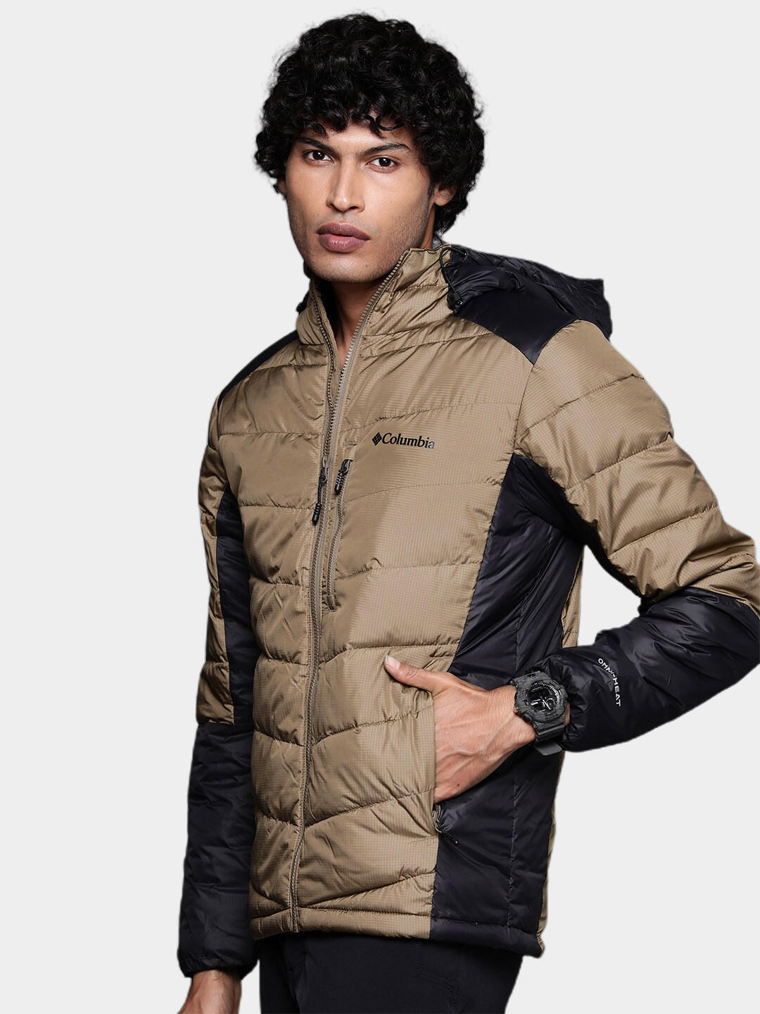 Columbia Men Brown Labyrinth Loop Hooded Jacket