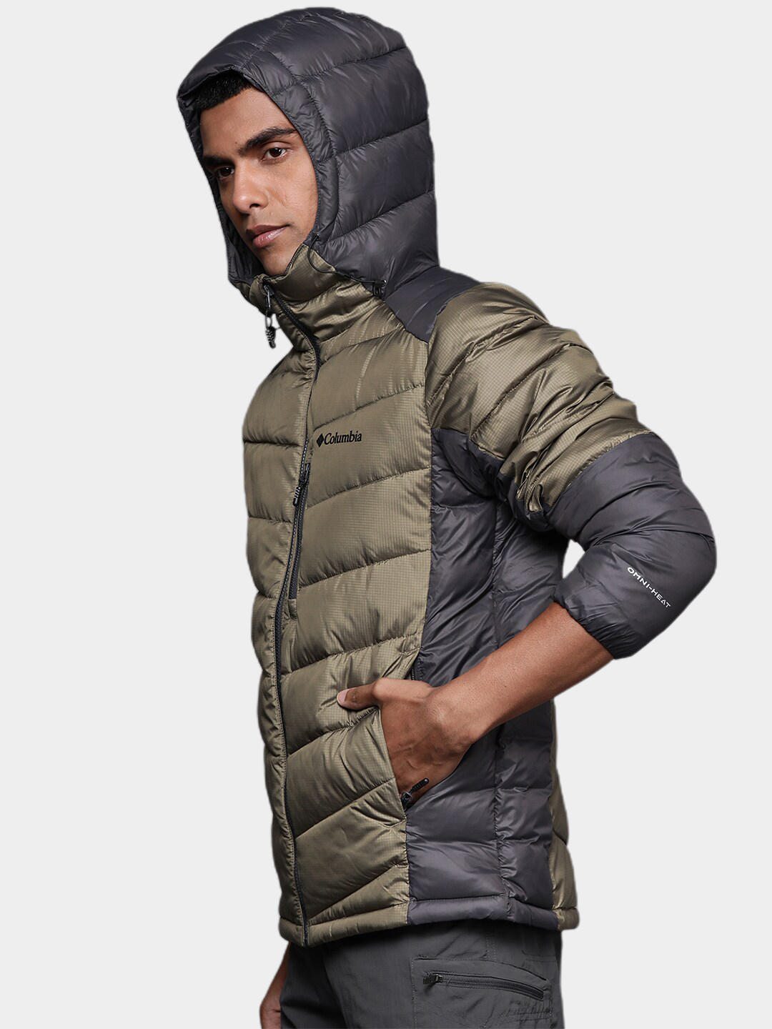 Columbia Men Green Labyrinth Loop Hooded Jacket