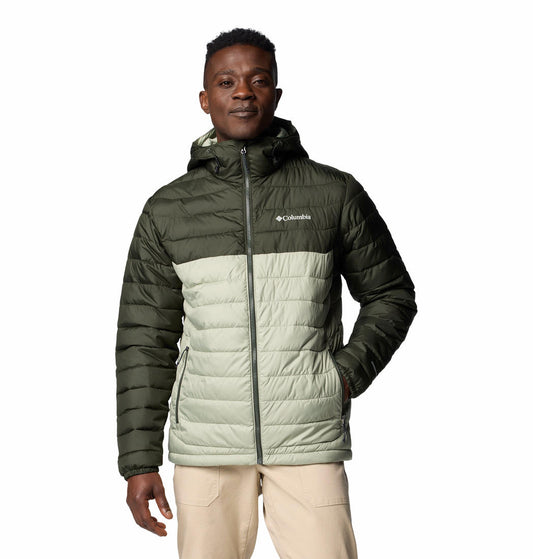 Columbia Mens Green Powder Lite II Hooded Jacket