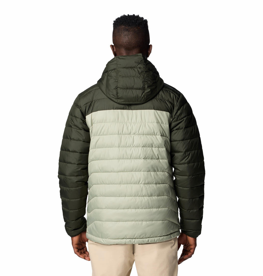 Columbia Mens Green Powder Lite II Hooded Jacket