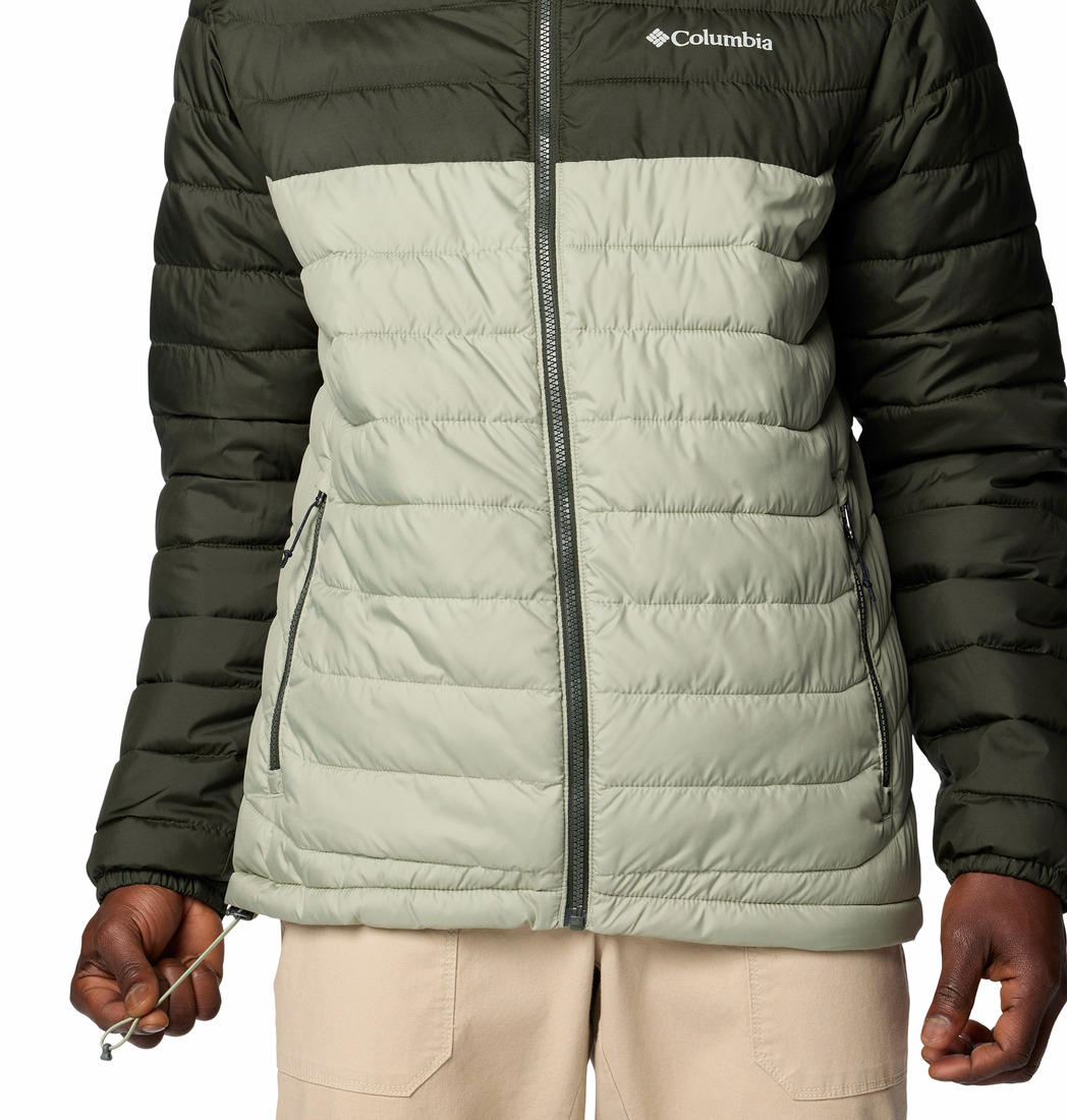 Columbia Mens Green Powder Lite II Hooded Jacket