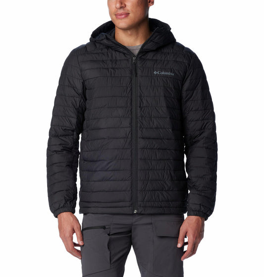Columbia Men Black Silver Falls Hooded Jacket