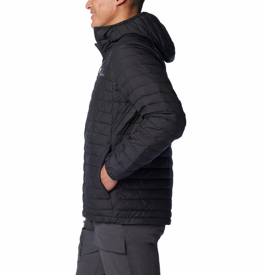 Columbia Men Black Silver Falls Hooded Jacket