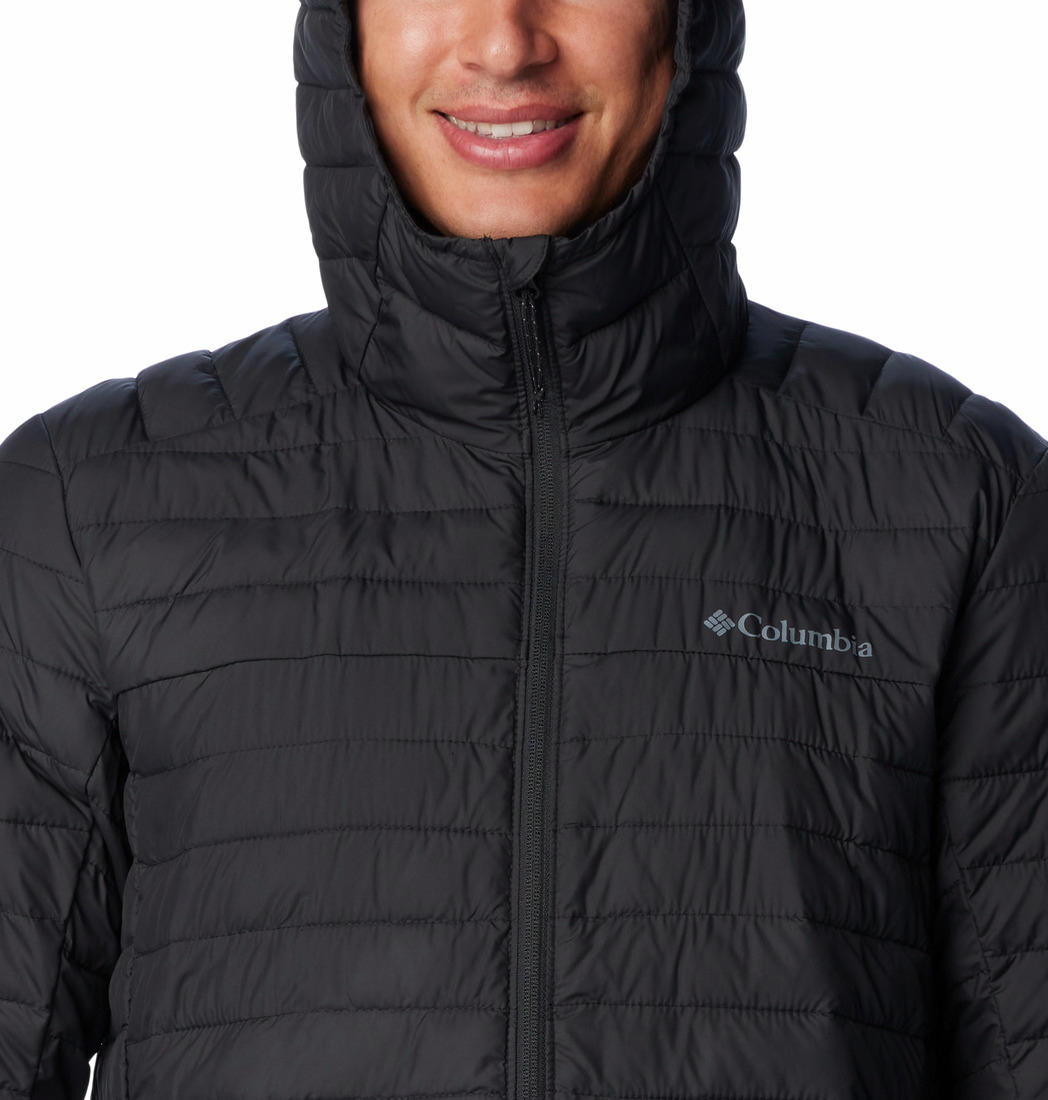Columbia Men Black Silver Falls Hooded Jacket