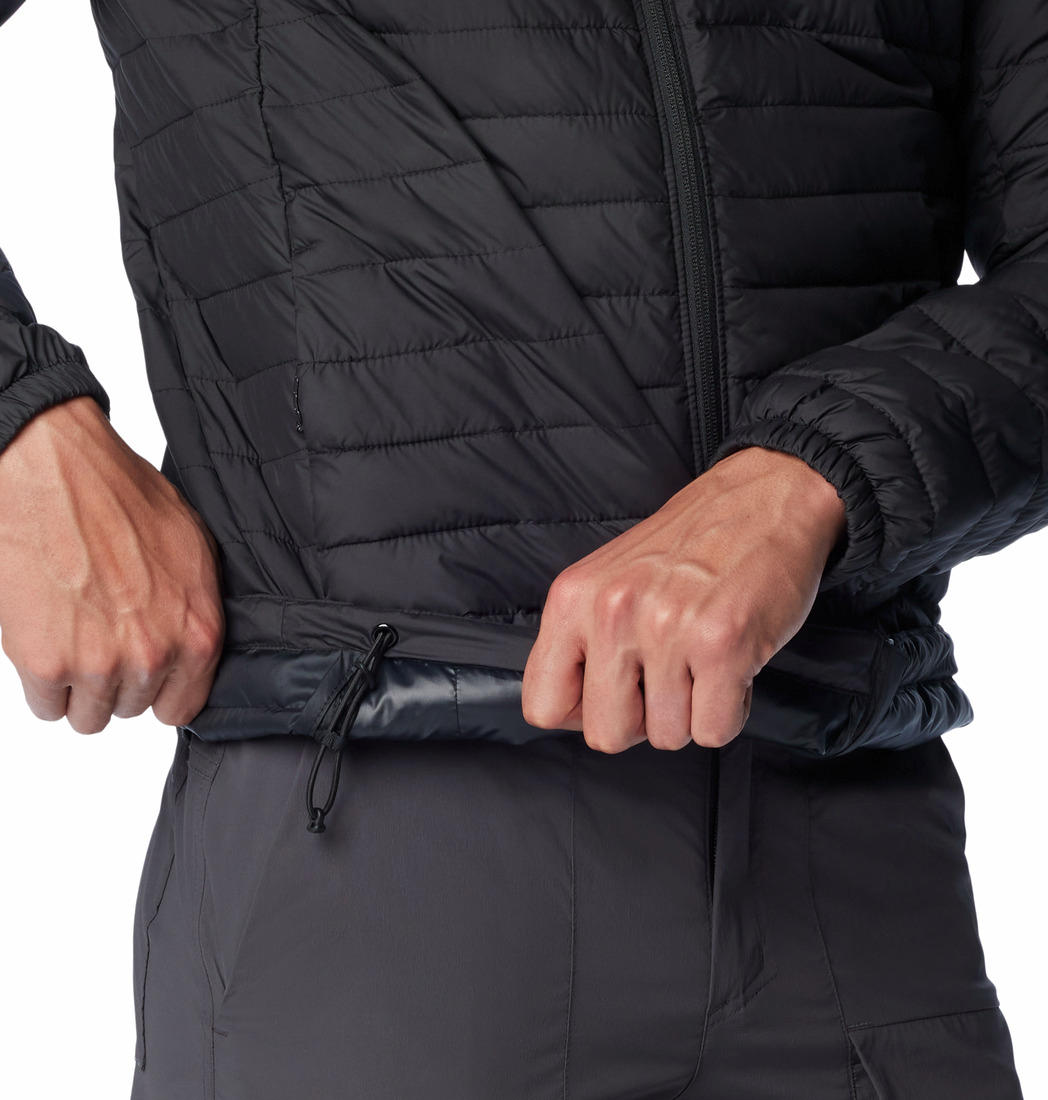 Columbia Men Black Silver Falls Hooded Jacket