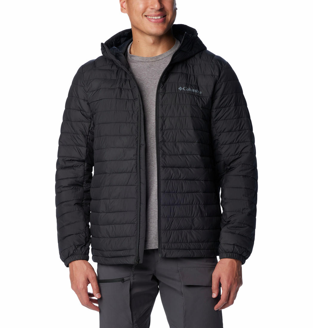 Columbia Men Black Silver Falls Hooded Jacket