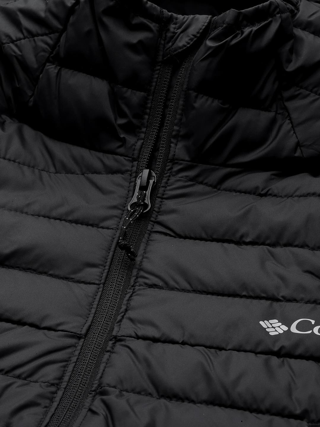 Columbia Men Black Silver Falls Hooded Jacket