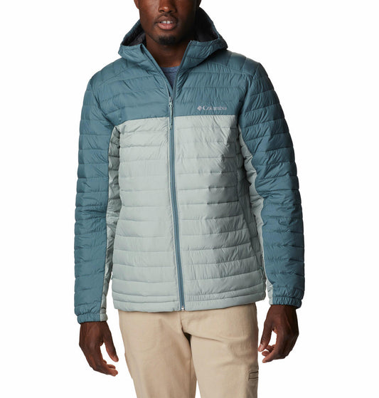 Columbia Men Green Silver Falls Hooded Jacket