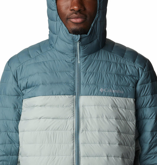 Columbia Men Green Silver Falls Hooded Jacket