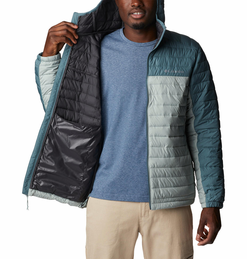 Columbia Men Green Silver Falls Hooded Jacket