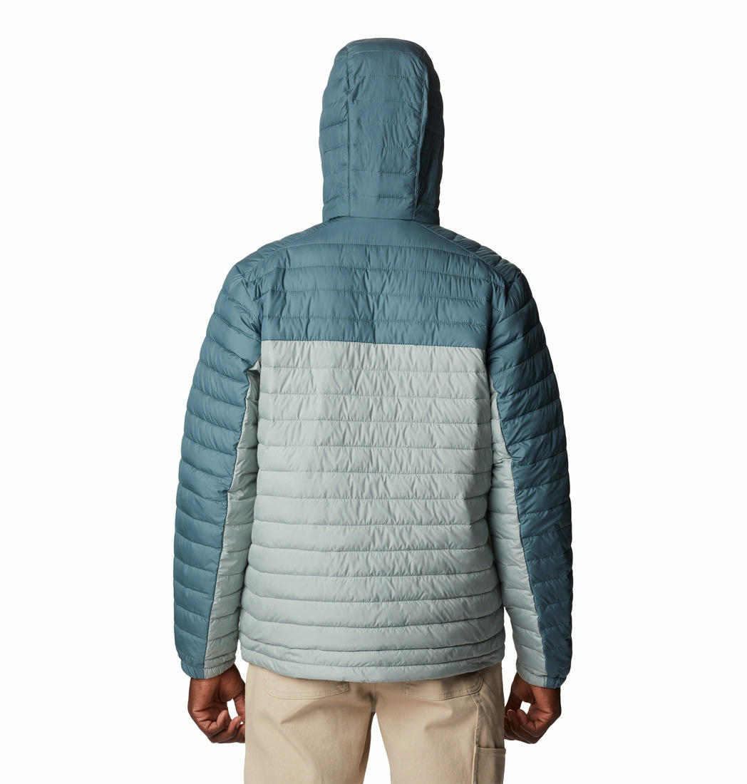 Columbia Men Green Silver Falls Hooded Jacket