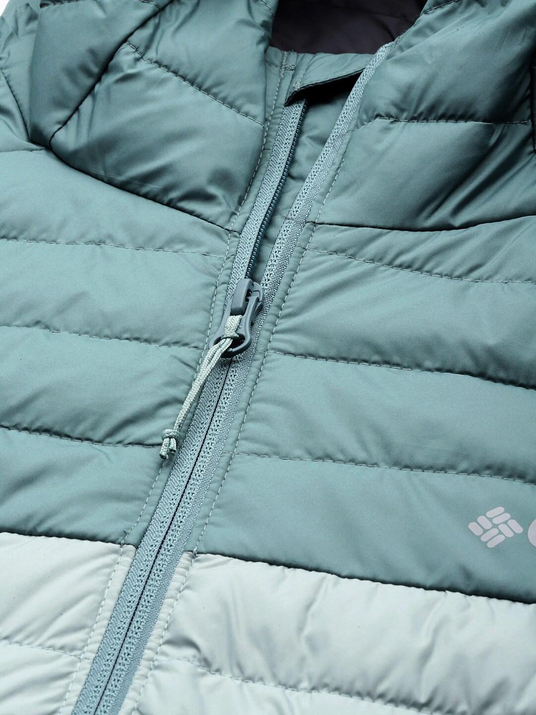 Columbia Men Green Silver Falls Hooded Jacket
