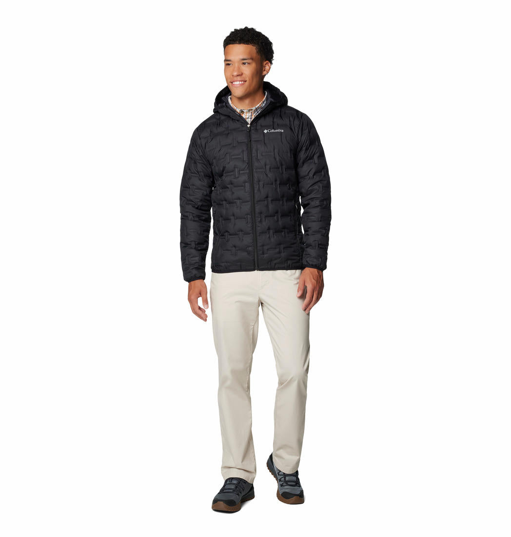 Columbia Mens Black Delta Ridge II Down Hooded Jacket