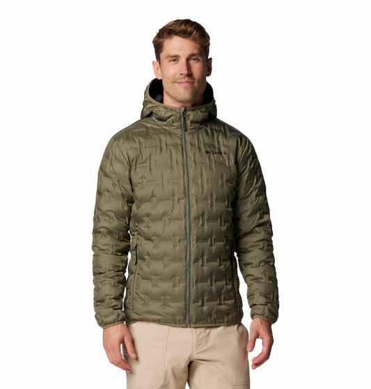 Columbia Mens Green Delta Ridge II Down Hooded Jacket