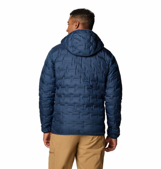 Columbia Mens Blue Delta Ridge II Down Hooded Jacket