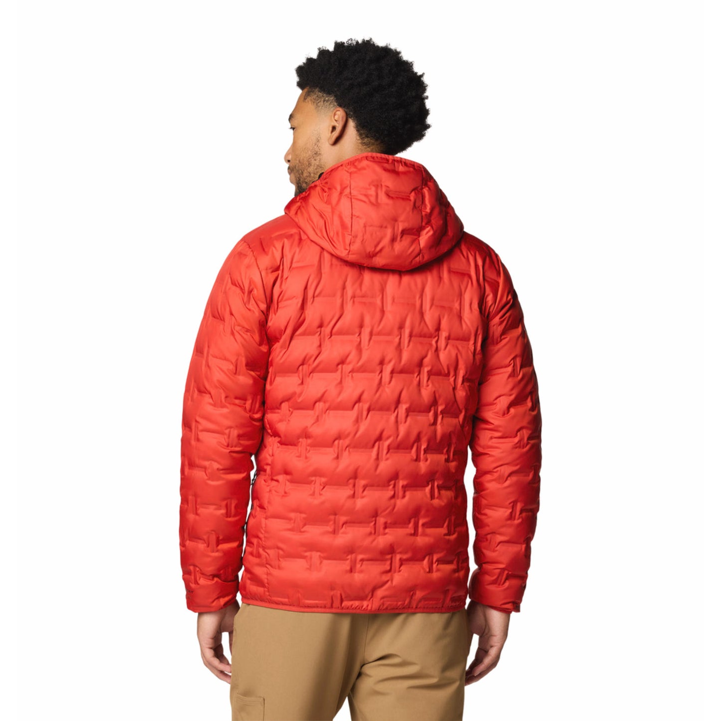 Columbia Men Red Delta Ridge II Down Hooded Jacket
