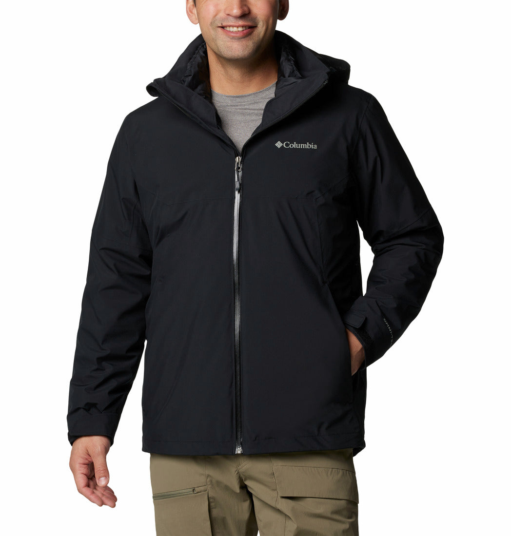 Columbia Men Black Omni-Heat Infinity Cascade Peak Interchangeable Jacket