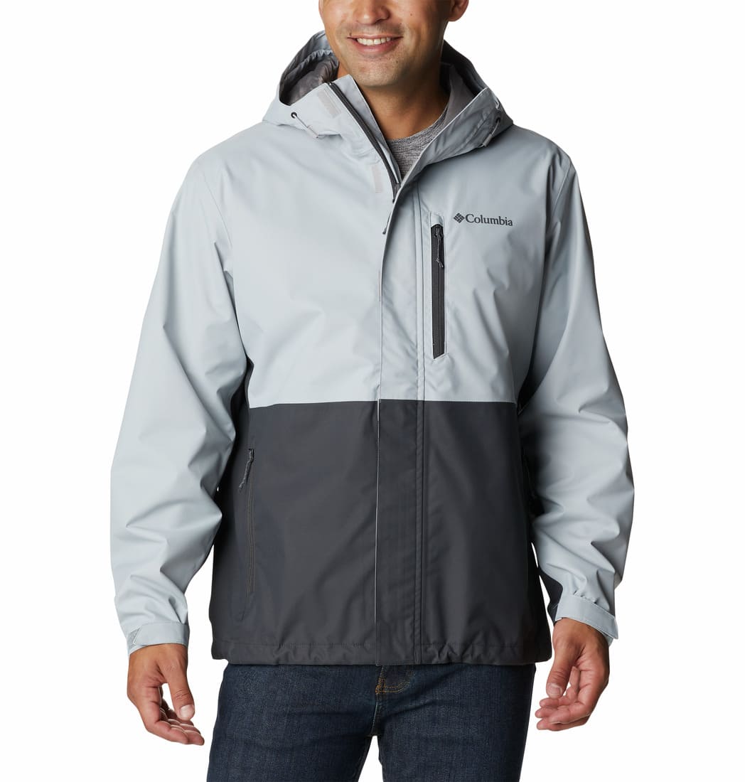 Columbia Men Grey Hikebound Rain Jacket