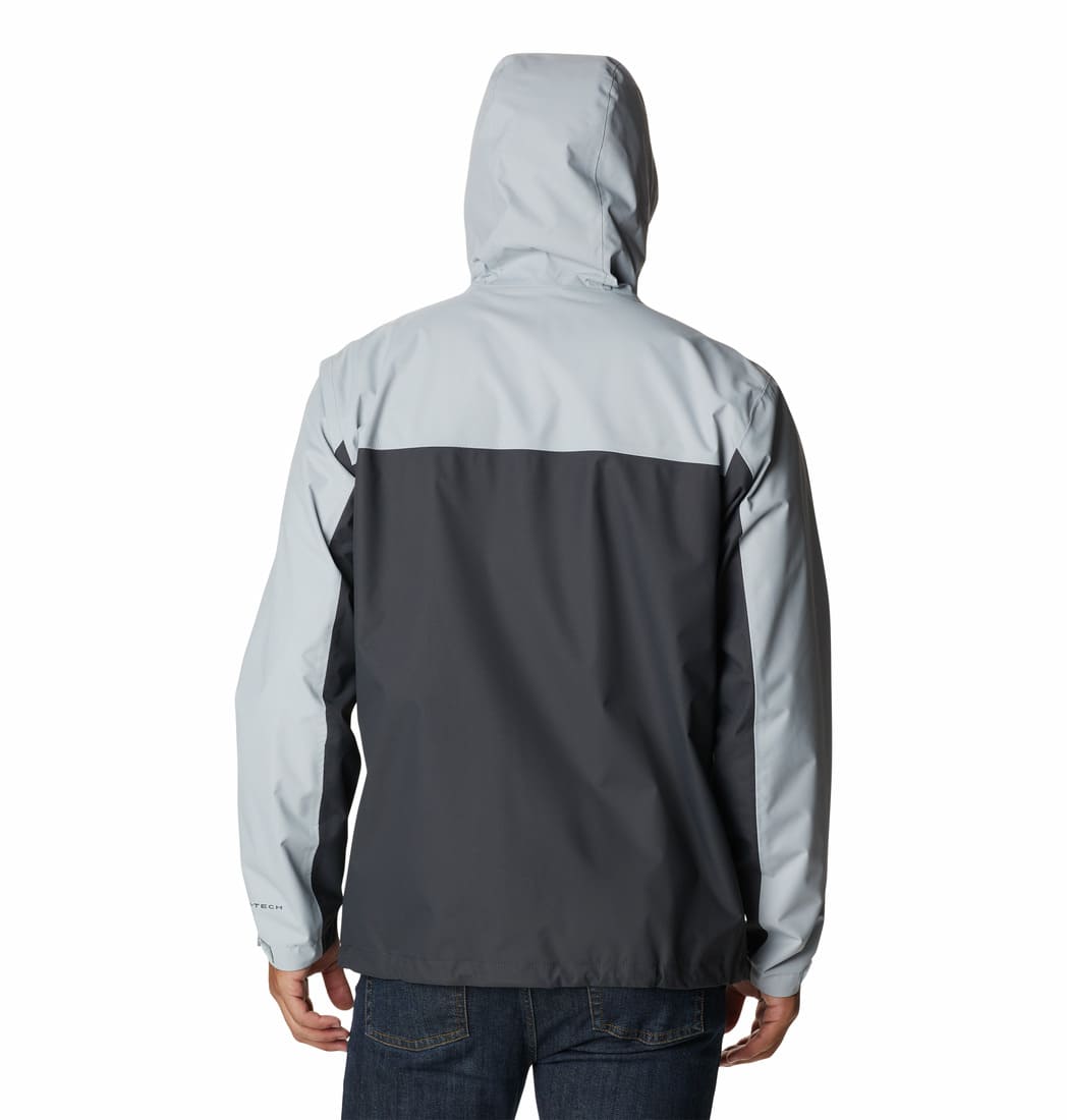 Columbia Men Grey Hikebound Rain Jacket