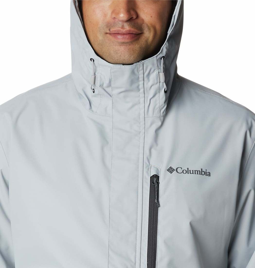 Columbia Men Grey Hikebound Rain Jacket