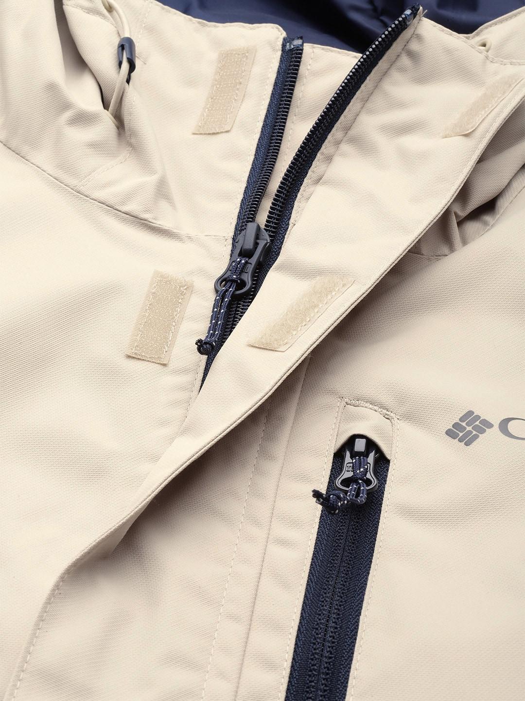 Columbia Men Beige Hikebound Rain Jacket