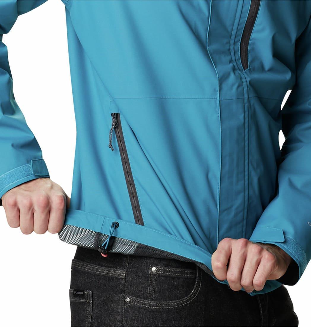Columbia Men Blue Hikebound Rain Jacket
